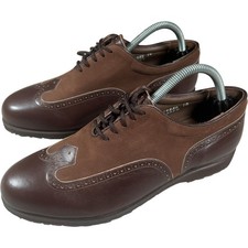 FootJoy Classics Women's Golf Shoes Size UK 7 US 9 Brown Leather Handcrafted USA