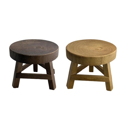 Wooden plant stool - wooden,