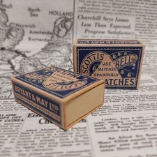 WW2 home front matchbox - "Use Matches Sparingly" Scottish Bluebell