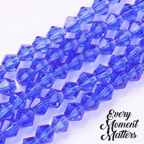 Crystal glass bicone - glass,