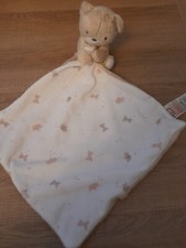 Mothercare Beige Brown Bedtime Teddy Bear Baby Comforter Soother