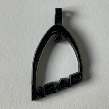 Vintage 1980’s Head Sports Gym Bag Metal Zip Pull Logo Tag Original