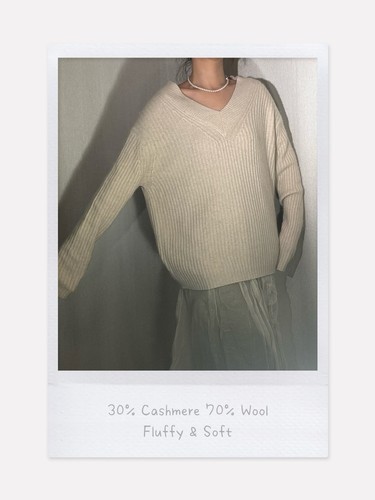 Cashmere wool ribbed - 30%, 70%