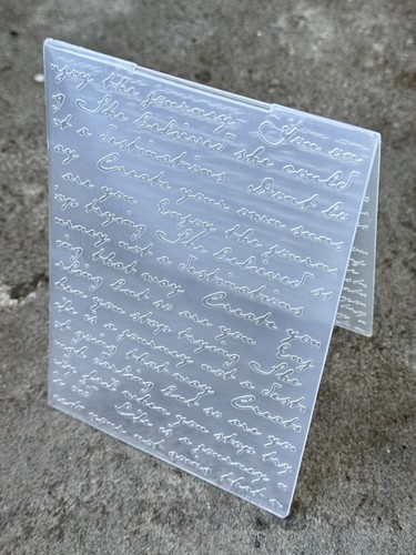 Embossing folder script