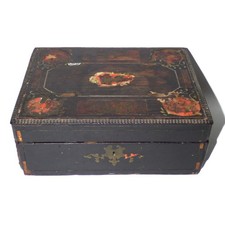 Victorian Black Lacquer Box