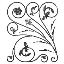 Wrought iron ornament iron