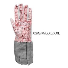 Sabre fencing glove, non-slip