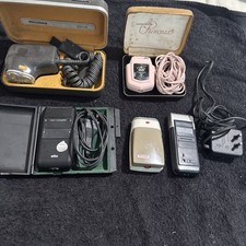 Vintage Retro Electric Shaver Joblot Bundle - philips hitachi Remington Untested