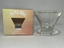 Malibu Martini Glass Engraved