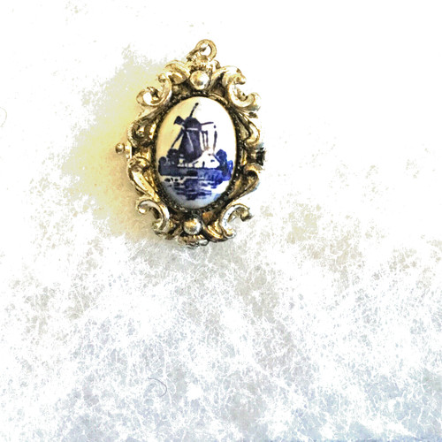 Vintage delft pendant - delft,