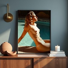 Vintage Retro Nude Figure