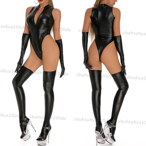 Womens leather jumpsuit - pu,