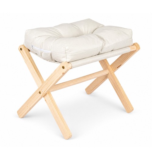 Bamboo folding foot stool with - folding,