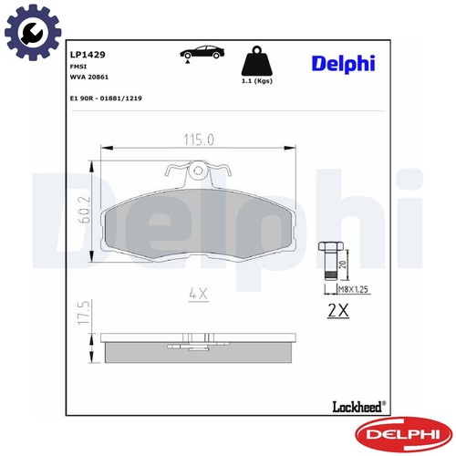 Brake pad set disc - pad,