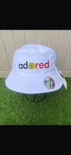 White Adored Stone Roses Bucket Hat - New with Tags