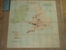 GWR 1909. 'MAP OF THE GREAT