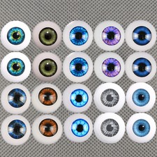 HALF ROUND REBORN DOLL ACRYLIC EYES -DIY BABY(10COLOURS)- 18MM, 20MM, 22MM,24MM