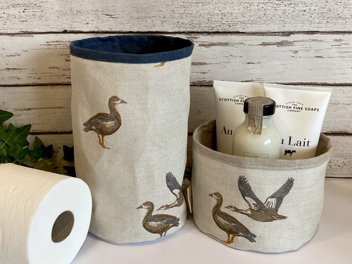 Bathroom storage basket toilet