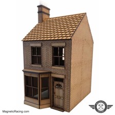 Scalextric Slot car terraced House, 1/32 Scale Train Scenery, Magnetic Racing