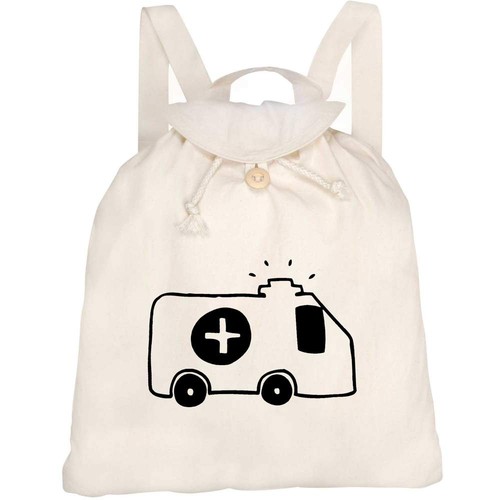 Ambulance canvas rucksack - 'ambulance',