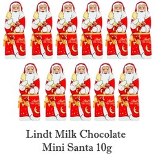 Lindt Milk Chocolate Mini Teddy Bears Reindeer Santa Snowman Christmas Treat 10g