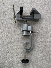 USED Workzone Vice Die-cast Aluminium Body Adjustable Bench Clamp DIY