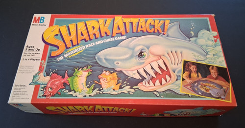 Motorized shark attack game - shark,