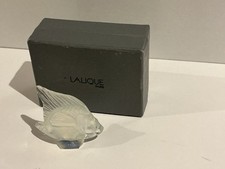 Lalique Clear Fish Signed