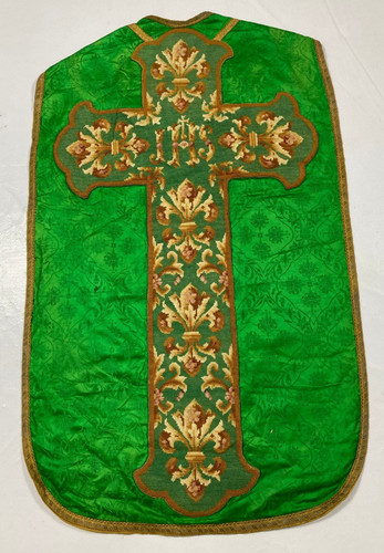 Vintage embroidered church - embroidered,