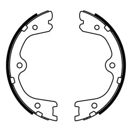 Brake shoe set parking - shoe, set,