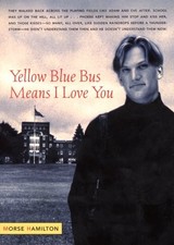 Yellow Blue Bus Means I Love