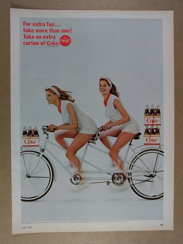 1966 coke coca cola tandem - 1966, coca-cola