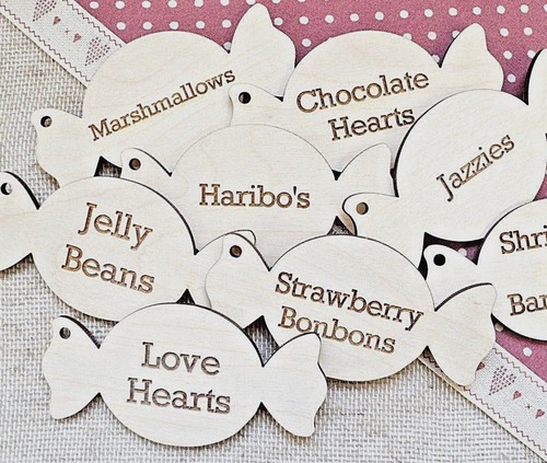 Wooden engraved sweet - engraved,