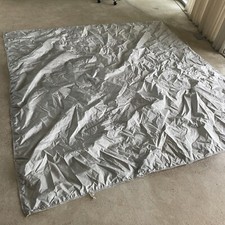 3x3m Silver RIPSTOP Nylon Sheet /  Parachute / Waterproof / Tent Fabric RRP £400
