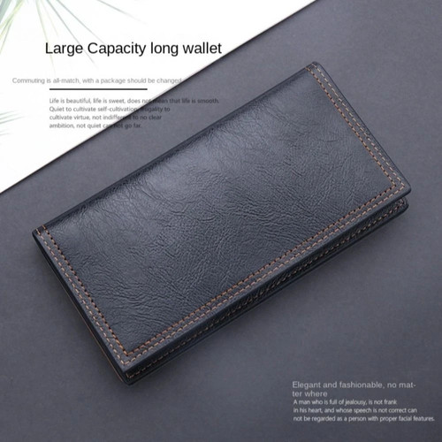 Men long wallet bifold money - men's,