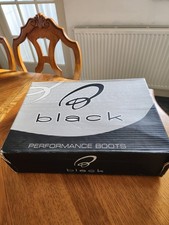 " HIPORA" 9 BLACK FULLY ARMOURED MOTOR CYCLE BOOTS      BLACK & WHITE