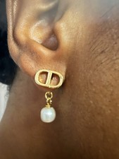 Christian Dior’s Women’s Earring Gold Brand New Without Box with Dust Bag