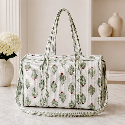 Hand block print - hand, quilted