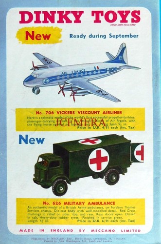 Dinky toys viscount airliner - viscount,
