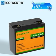 ECO-WORTHY 12V 30Ah Lithium