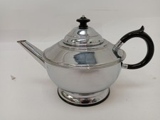 Vintage Aluminium Teapot with Black Bakelite Handle and Lid Knob