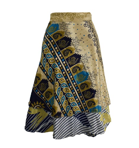 Knee length sari silk wrap - length,