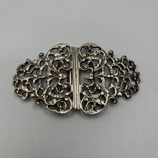Solid Silver Nurses Buckle Vintage Hallmarked Birmingham 1967 Deakin Francis 60g