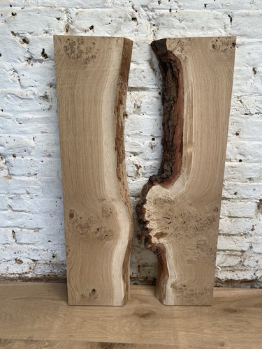 Waney edge live - edge, oak