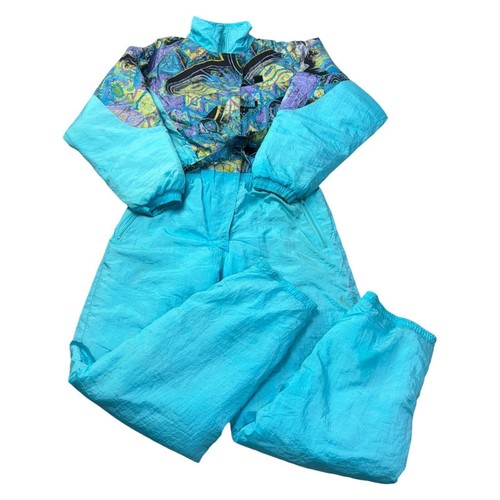 Vintage 90s retro ski suit - vintage,