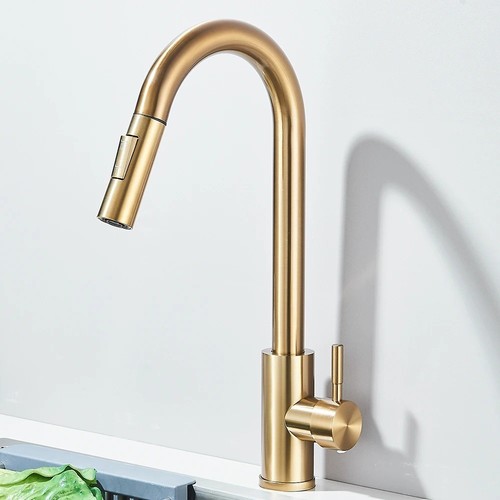 Kitchen taps pull out spray - out,