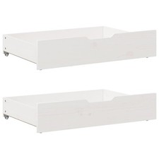 2pcs Under-Bed Drawers White
