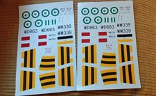 Classic Airframes 1/48 scale Meteor NF.11 decal sheets