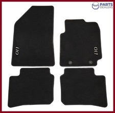GENUINE HYUNDAI I10 2020-2025 CAR VELOUR FLOOR CARPET MATS SET OF 4 MATS BLACK .