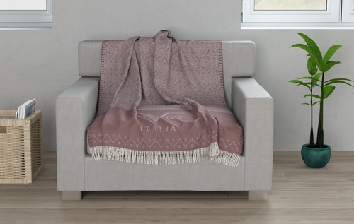 Versace plaid rose - rose, sofa